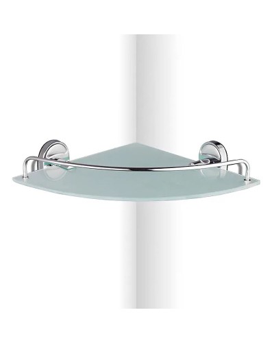 Стеклянная полка Haiba HB1921-1 угловая Хром