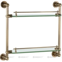 Полка стеклянная 43,8 см Aquanet 3852