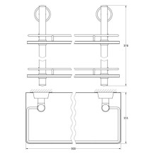 Полка стеклянная 30 см FBS Vizovice VIZ 062