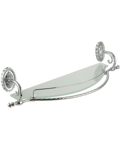 Стеклянная полка Migliore Edera 16922 Хром