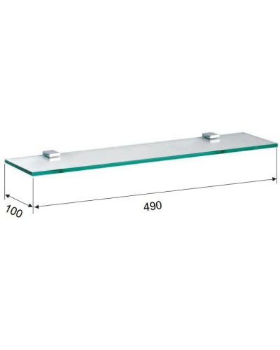 Полка стеклянная 49 см Remer SQ SQ20CR