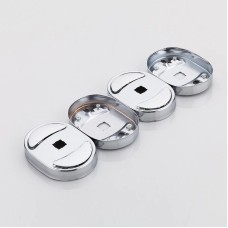 Стеклянная полка Frap F19 F1907-2 угловая Хром