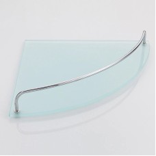 Стеклянная полка Frap F19 F1907-2 угловая Хром