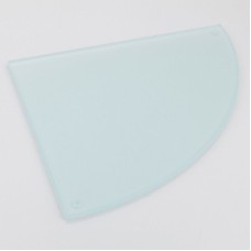 Стеклянная полка Frap F19 F1907-2 угловая Хром