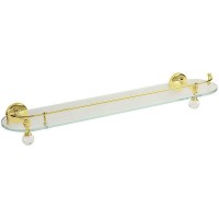 Стеклянная полка Migliore Amerida 16601 Золото с кристаллами Swarovski