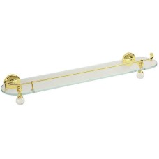 Стеклянная полка Migliore Amerida 16601 Золото с кристаллами Swarovski