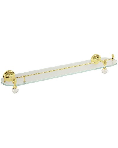 Стеклянная полка Migliore Amerida 16601 Золото с кристаллами Swarovski