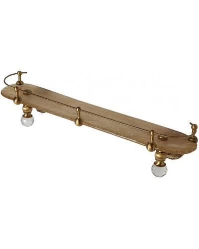 Стеклянная полка Migliore Cristalia 16775 Бронза с кристаллами Swarovski