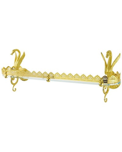 Стеклянная полка Migliore Luxor 26131 Золото