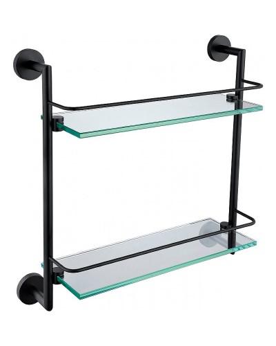 Стеклянная полка Allen Brau Priority 6.31015-31 Черная матовая