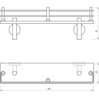 Стеклянная полка Migliore Fortis 31767 Черный матовый