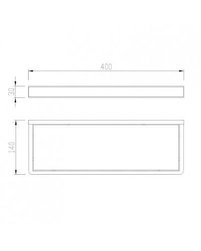 Стеклянная полка Abber Westen AA1759 Хром