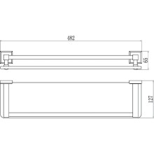 Полка стеклянная 48,2 см Savol 95 S-509591