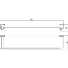 Полка стеклянная 58,2 см Savol 95 S-609591-1