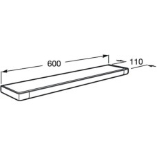 Полка стеклянная 60 см Roca Tempo 817027001