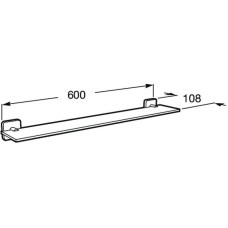 Полка стеклянная 60 см Roca Victoria 816661001