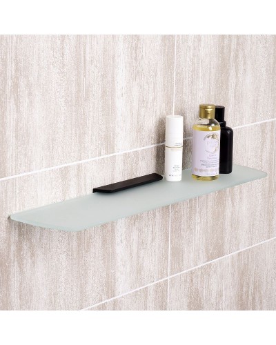 Стеклянная полка WasserKRAFT Elbe K-7224 Черная матовая