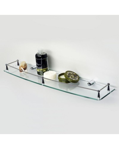 Стеклянная полка WasserKRAFT K-555 Хром