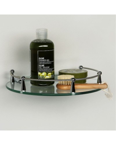 Стеклянная полка WasserKRAFT K-566 Хром
