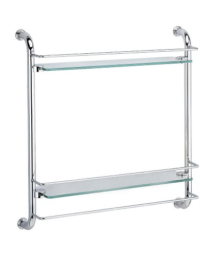 Стеклянная полка WasserKRAFT K-2022 Хром