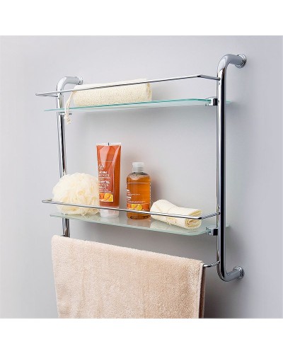 Стеклянная полка WasserKRAFT K-2022 Хром