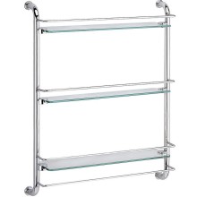 Стеклянная полка WasserKRAFT K-2033 Хром