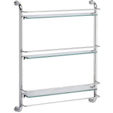 Стеклянная полка WasserKRAFT K-2033 Хром