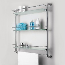 Стеклянная полка WasserKRAFT K-2033 Хром