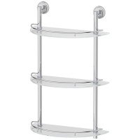Стеклянная полка FBS Luxia 082 Хром