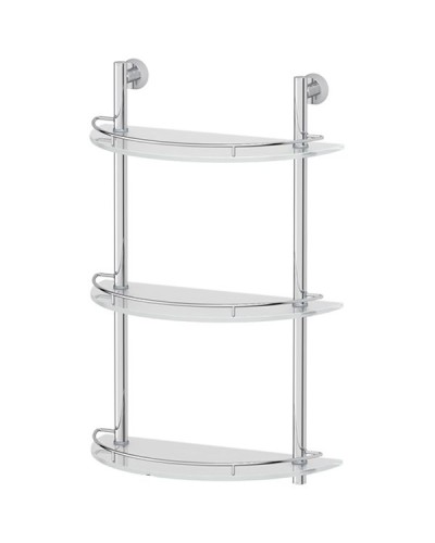 Стеклянная полка FBS Vizovice 082 Хром