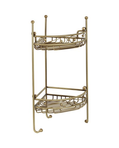 Полка корзина Migliore Complementi 22936 угловая Бронза