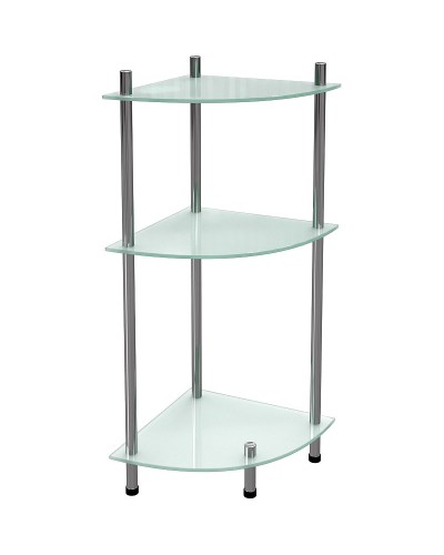 Напольная стеклянная полка WasserKRAFT K-4133 Хром