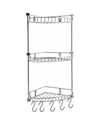 Полка корзина WasserKRAFT K-1233 угловая Хром