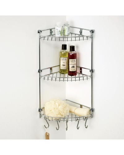 Полка корзина WasserKRAFT K-1233 угловая Хром