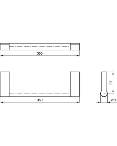 Поручень 350 мм Ideal Standard Connect A9159AA