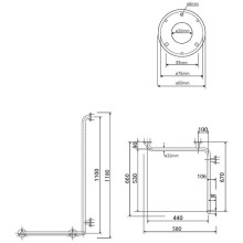 Поручень Bemeta Help R 301122021 угловой Нержавеющая сталь