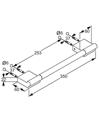 Поручень 35 см Kludi A-Xes 4898105