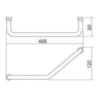 Поручень для ванной Aquanet ПНИ-02.400.140 267858 Хром