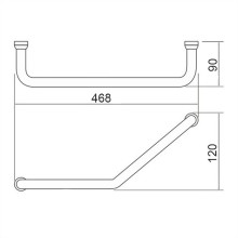 Поручень для ванной Aquanet ПНИ-02.400.140 267858 Хром