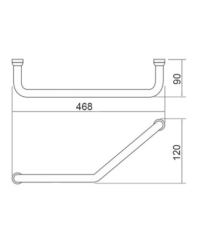Поручень для ванной Aquanet ПНИ-02.400.140 267858 Хром
