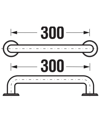 Поручень 30 см Jika Universum 3897110030001