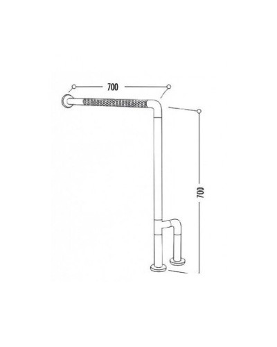 Поручень для унитаза Creavit TB303 Серый