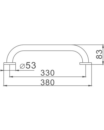Поручень Haiba HB1718 Хром