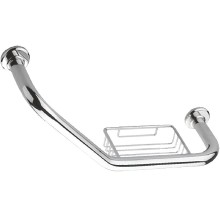 Поручень с мыльницей Haiba HB1719 Хром