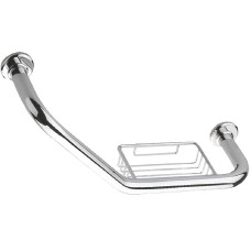 Поручень с мыльницей Haiba HB1719 Хром