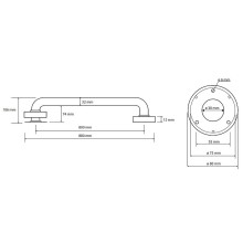 Поручень Bemeta Help 301100803 Белый