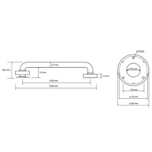 Поручень Bemeta Help 301101503 Белый