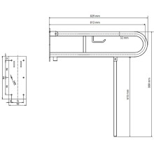 Поручень Bemeta Help 301102284N Белый