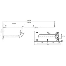 Поручень Bemeta Help 301102324 Белый