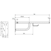 Поручень Bemeta Help 301102772 Нержавеющая сталь матовая
